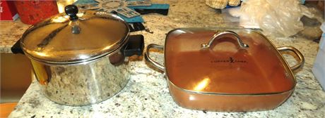 Copper Chef Skillet, Farberware Pot