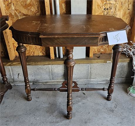 Antique Wood Side Table