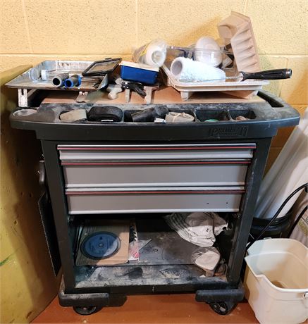 Project Center Tool Cart with Contents