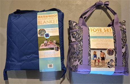 Tote Set, Zip-Up Blanket