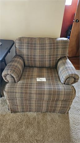 Earthtone Plaid Chair