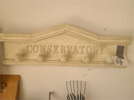 Lovely Conservatory Wall Coat Rack