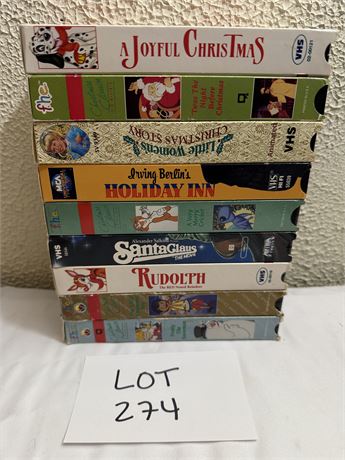Vintage Christmas VHS Tapes