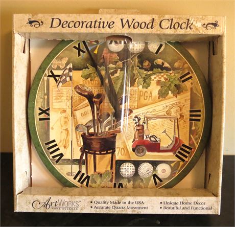 Art Works Decorative Wood Clock