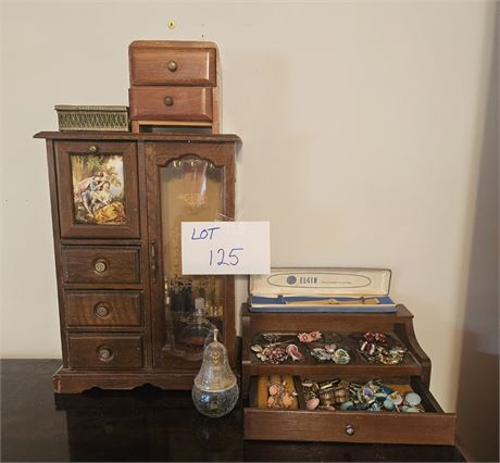 Mixed Jewelry & Boxes- Costume, Necklaces, Perfume & More