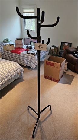 Black Metal Coat Rack