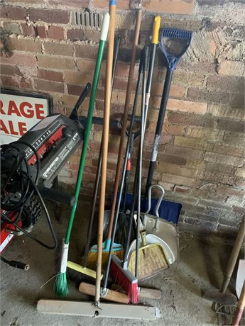 Broom and Dust Pan Lot