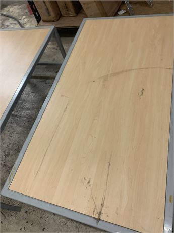 Metal & Wood Multi-Purpose Retail Clothing/Display Table  45 x 24 x 18.5