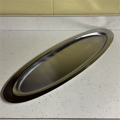 Sambonet 18-10 Italy Atomic Style Serving Tray - 29.5"L