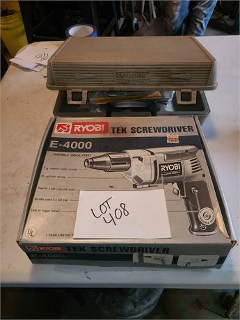 Craftsman Heavy Duty Dremmel & Ryobi E-4000 Electric Drill