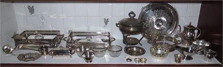 Assorted Silver Plate Items