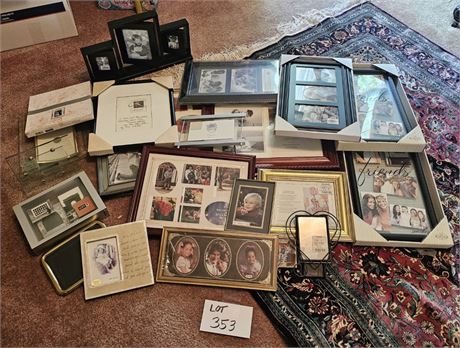 Misc Mixed Picture Frame Lot - Sizes / Color & Style May Vary