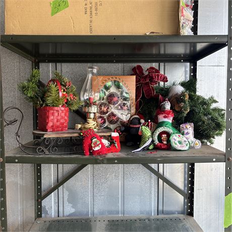 Holiday Decor Shelf Cleanout
