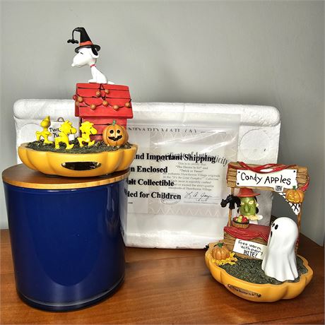 "Twick orTweet"&"The Dr. is in"- PEANUTS~It's the Great Pumpkin Collection w/COA