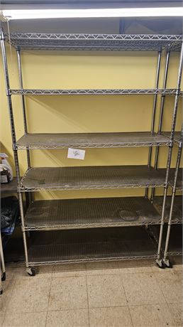 Heavy Duty Metal Shelf On Wheels