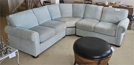 J.Raymond Furniture Seafoam Green 3PC Sectional