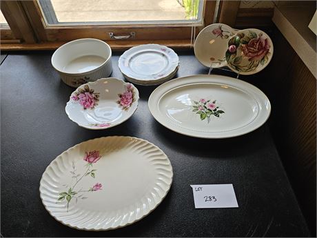 Lovely Variety of Rose Pattern China & Dinnerware : Hall/ESD/Transferware & More