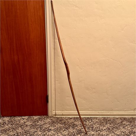 Vintage Signed Wooden Longbow Approx. 60"