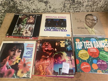 Record Album Lot - Nat King Cole, Percy Sledge, The Spinners & More