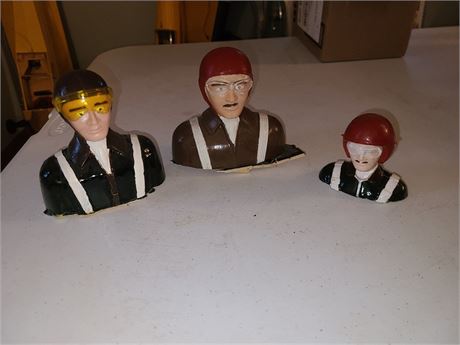 Vintage Model Airplane Pilot Busts