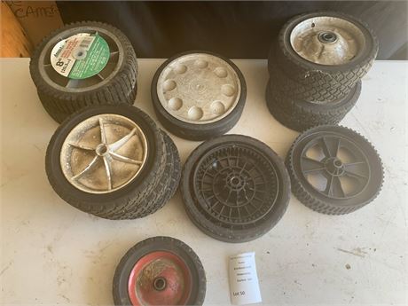 Misc Mower Wheel Lot