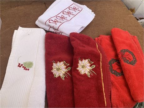 Christmas Hand Towel Lot