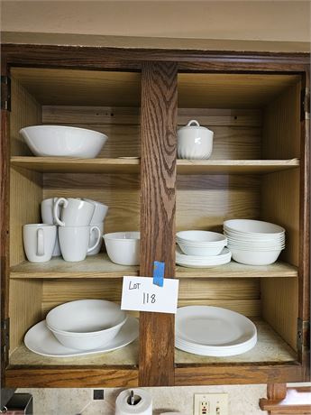 Corelle White Dish Set: Plates / Mugs & More