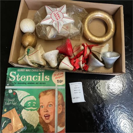 Gold Seal Company Glass Wax Christmas Stencil Kim In Original Box
