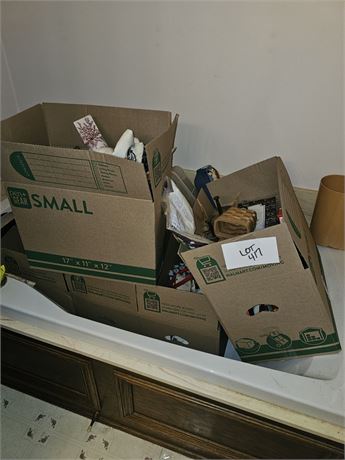 4 Boxes Of Mixed Misc Items- Health & Beauty, Decor & More