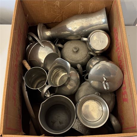 Pewter from Around the World Box Lot! - England, Holland, Germany & More!