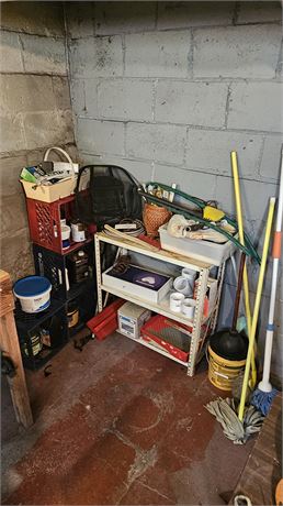 Basement Corner Cleanout Paint, Spackling, Paint Supplies & More