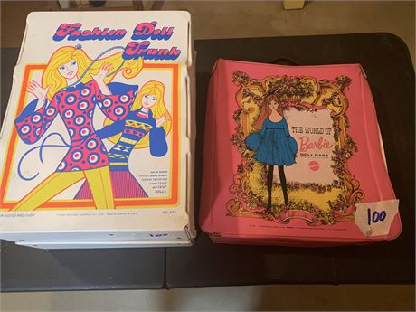 Vintage Barbie Doll Case and Fashion Doll Trunk