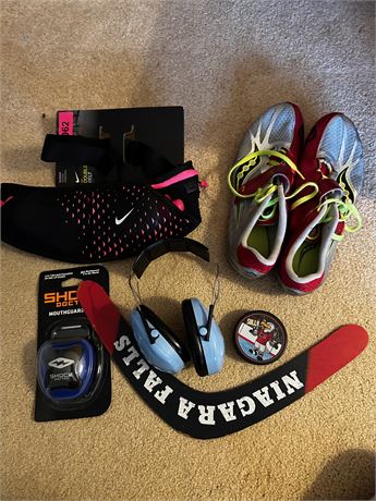 Misc Mixed lot of new and used sporting good items