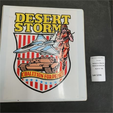 1991 Topps Desert Storm Coalition for Peace Trading Cards & Binder Set