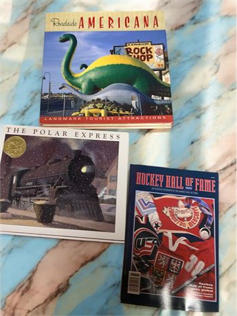 Book Lot - The Polar Express, Hockey Hall of Fame, Roadside Americana Tourism
