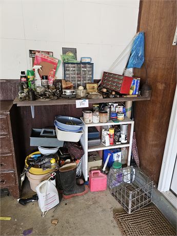 Garage Cleanout:Oil Cans / Cleaners / Chemicals / Hardware & Much More