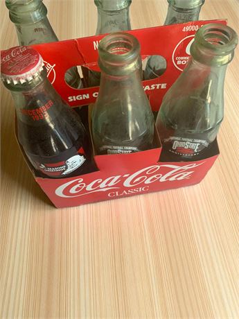 Coca Cola Glass Bottle 6 Pack Christmas Edition