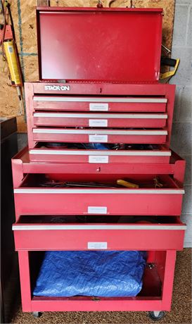 Stack-On Tool Boxes W/Tools