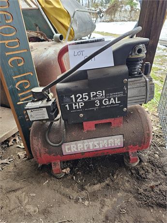 Craftsman 125 PSI 1HP 3-GAL