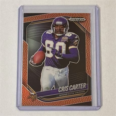 Cris Carter - 2025 Panini Prizm Black NFL - Football Prizm /225 - Vikings