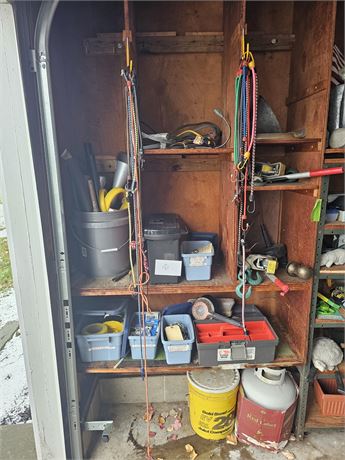 Shelf Cleanout:Heavy Duty Pull Chains/Grab Hooks/Caution Tape/ComeALongs & More