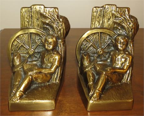 Brass Book Ends