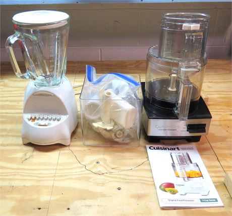 Cuisinart Food Processor, Hamilton Beach Blender