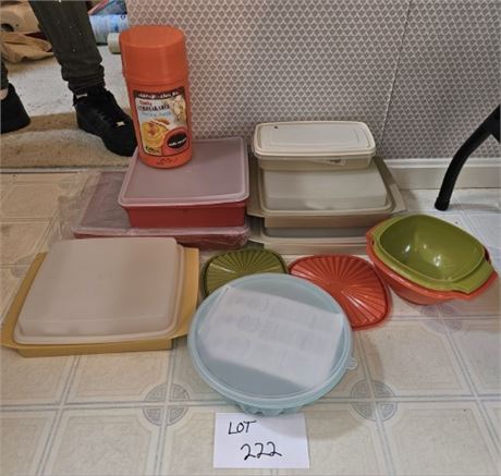 Vintage Mixed Tupperware