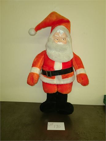 Large 1960's Plastic Face Santa Claus