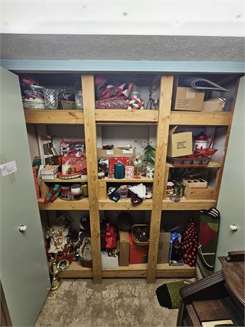 Christmas Closet Cleanout:Ornament Tree/Candles/Baking/Mugs/Decor & More