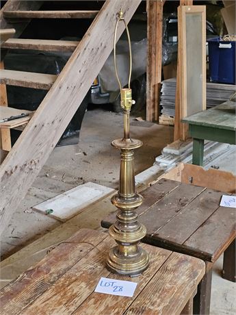 Heavy Brass Table Lamp