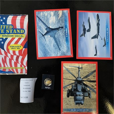 NASA Apollo 13 Commemorative Lapel Pin, Patriotic Decals & More