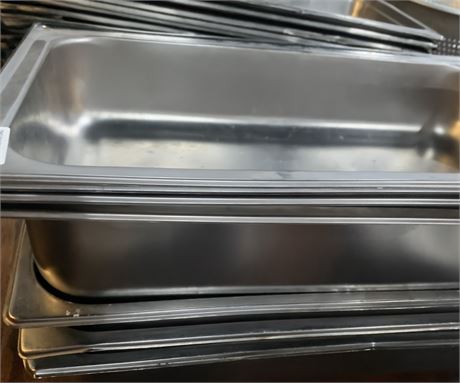 Stainless Steel Food Service Buffet Pan Lot of 7