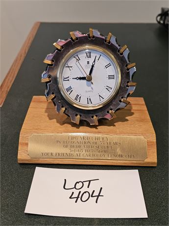 Carboloy Lenoir City Crown Court Service Clock Battery Op